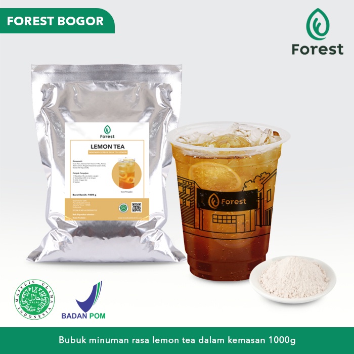 

✨NEW✨ -FOREST Bubuk Minuman Rasa LEMON TEA Powder 1000g - Forest Beverage Bogor- 1.1.23