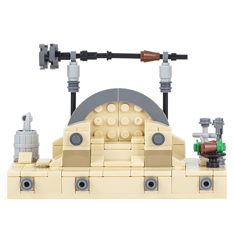 Moc Seri Kreatif Star Wars Boba Fett's Throne (Ada Minifigures) Rakitan Blok Bangunan Mainan Hadiah Ulang Tahun