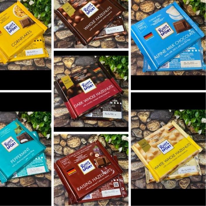 

➳ ORIGINAL!! READYSTOCK exp 2023 coklat germany ritter sport 100gr ✤