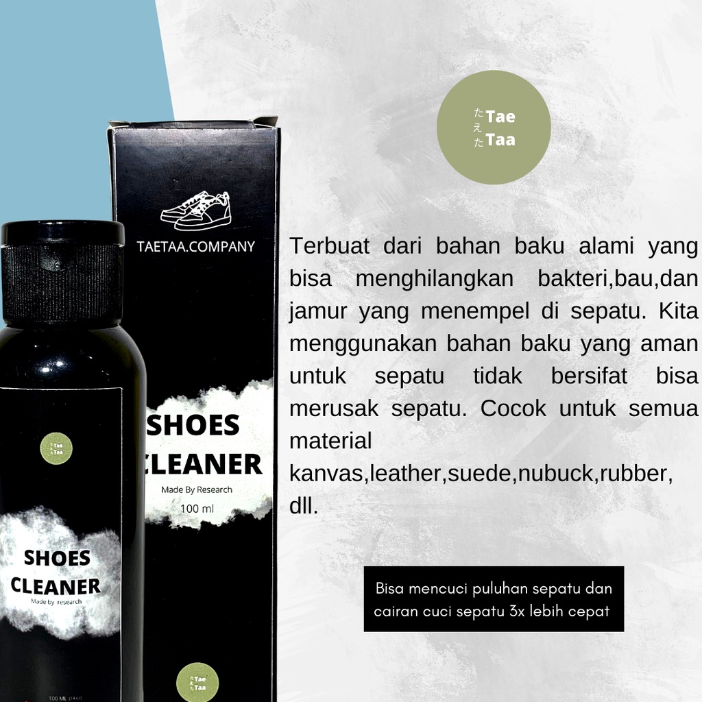 Paket Bundling Sabun Cuci Sepatu Dan Parfum Sepatu AntiBau Bakteri 100Ml Taetaacompany