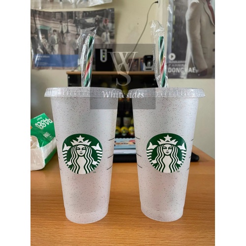 Reusable Candy Cane Slip Cup - 2022 Christmas Holiday Starbucks Bottle