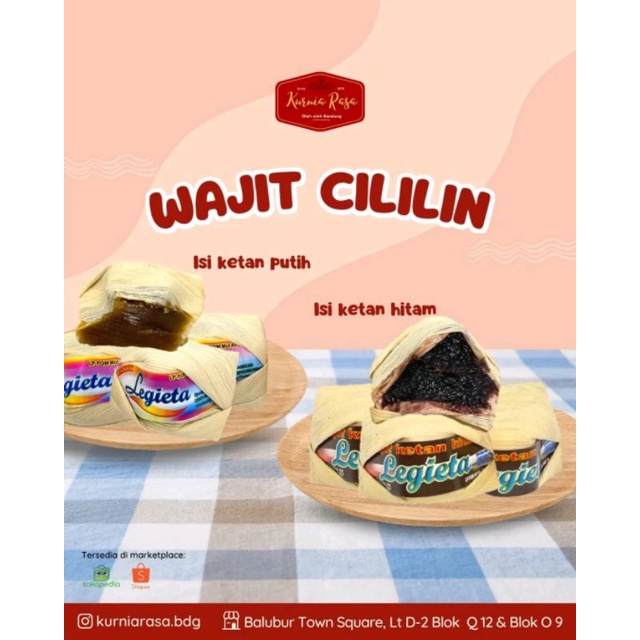 

Wajit Cililin isi Ketan Hitam & Putih / Kurniarasa