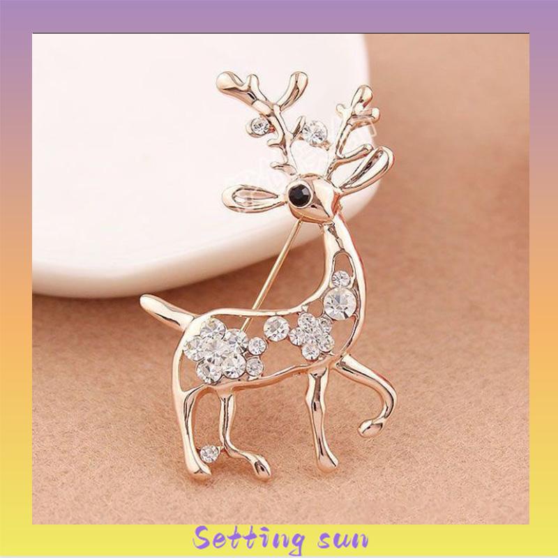 Bros mata kucing yang modis pin zirkonia vintage bunga dengan pin jepitan berlian kardigan TN