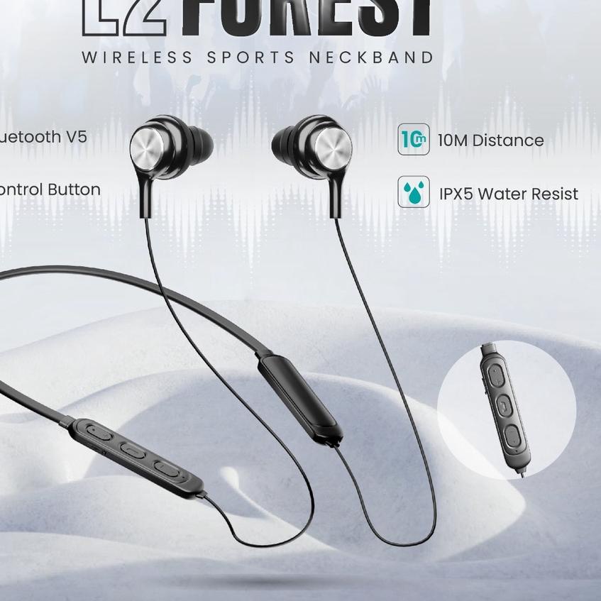 ● Luna Earphone Wireless Bluetooth Neckband Magnetic Earbuds for Music Outdoor Sports PD-L2 ♚