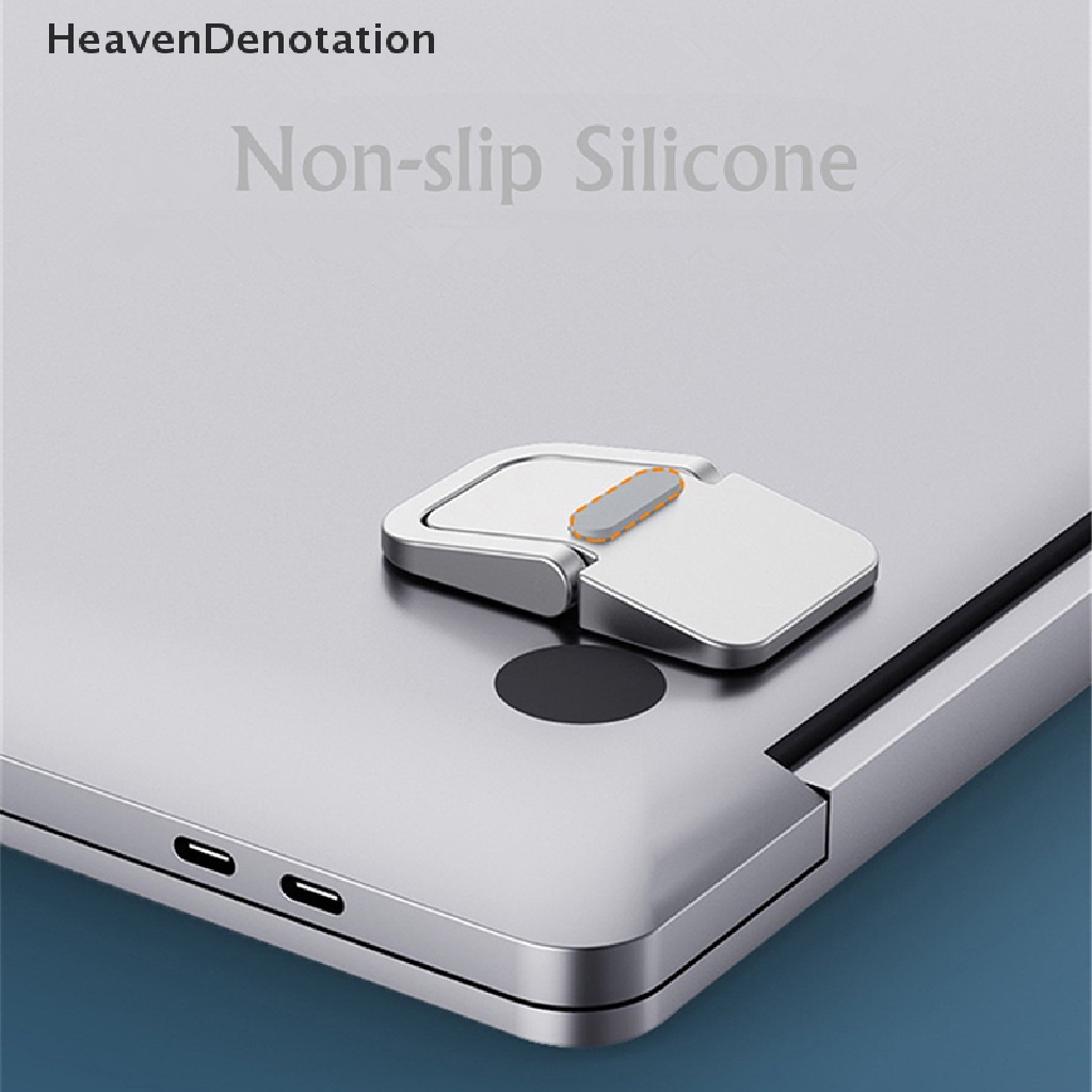 [HeavenDenotation] 2pcs Stand Laptop Untuk Keyboard Komputer Stand Riser Zinc Alloy Dudukan Laptop HDV