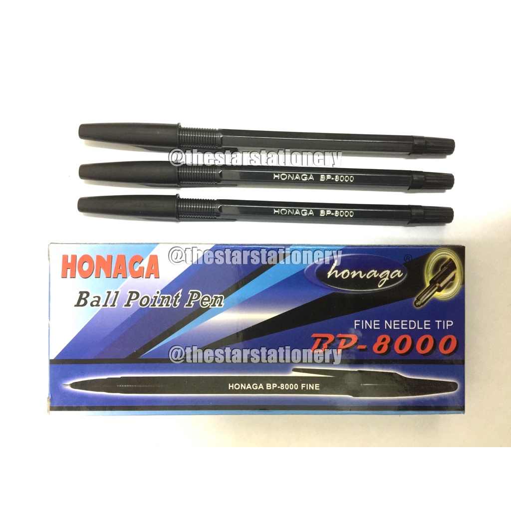 

(1 Biji) Pulpen / Bolpen Honaga BP-8000 Fine Needle Tip