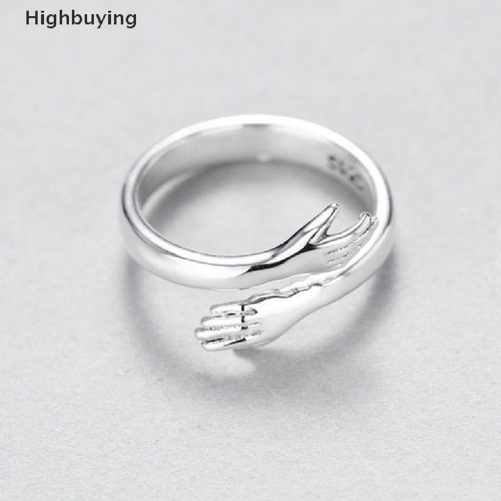 Hbid Cinta Peluk Adjustable Ring Cincin Fashion Lady Open Ring Perhiasan Hadiah Untuk Pecinta Glory