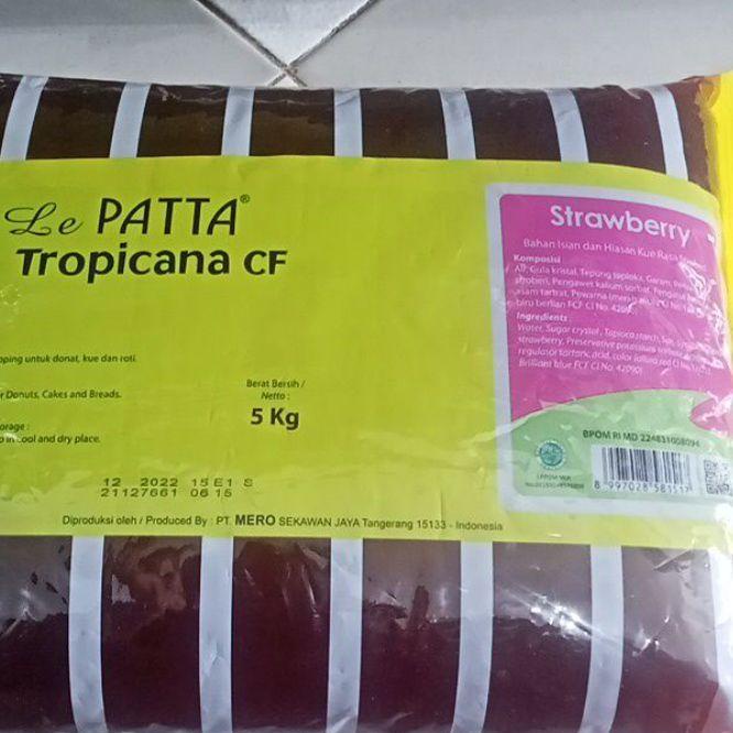 

➾ selai strawberry lepatta cf 5kg slai 1pak ❅