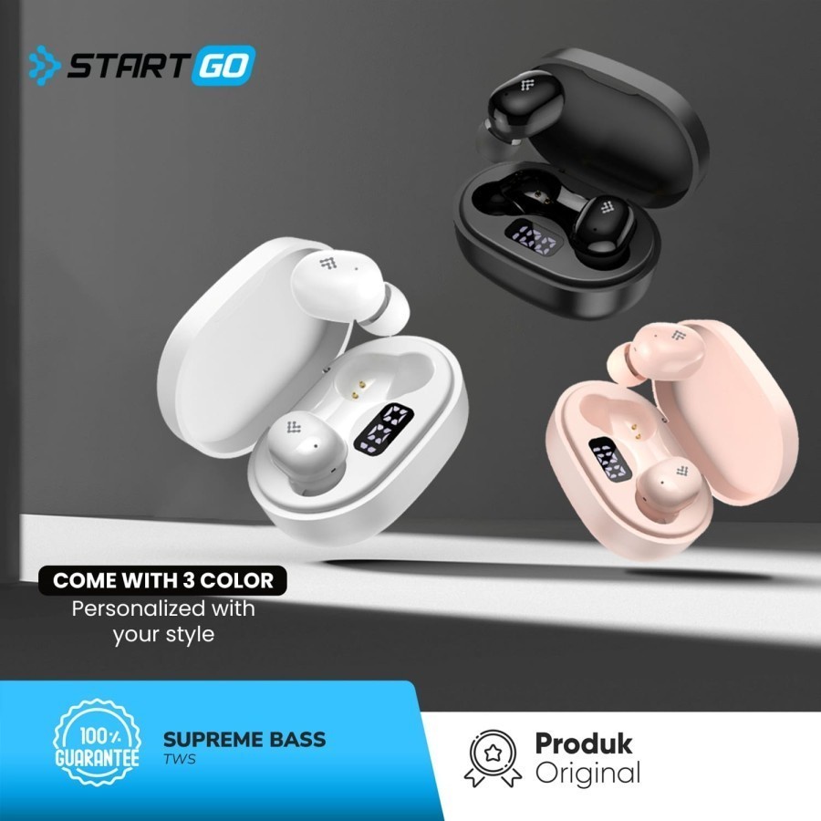 Advan StartGo Eargun In-Ear TWS Earphone Bluetooth Supreme Bass TOP GAN
