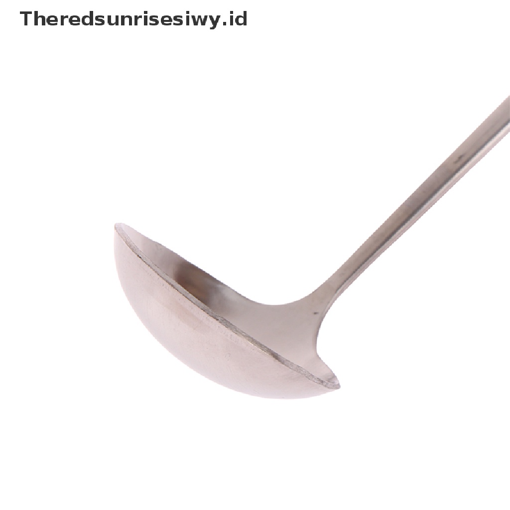 #New# 1pc Sendok Aduk Gagang Panjang Stainless Steel Ice Cream Dessert Scoop Sendok Garpu~