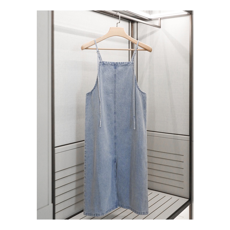 overall jeans wanita rok jeans panjang maxi dress korean style long dress jumpsuit fashion wanita jumbo kekinian