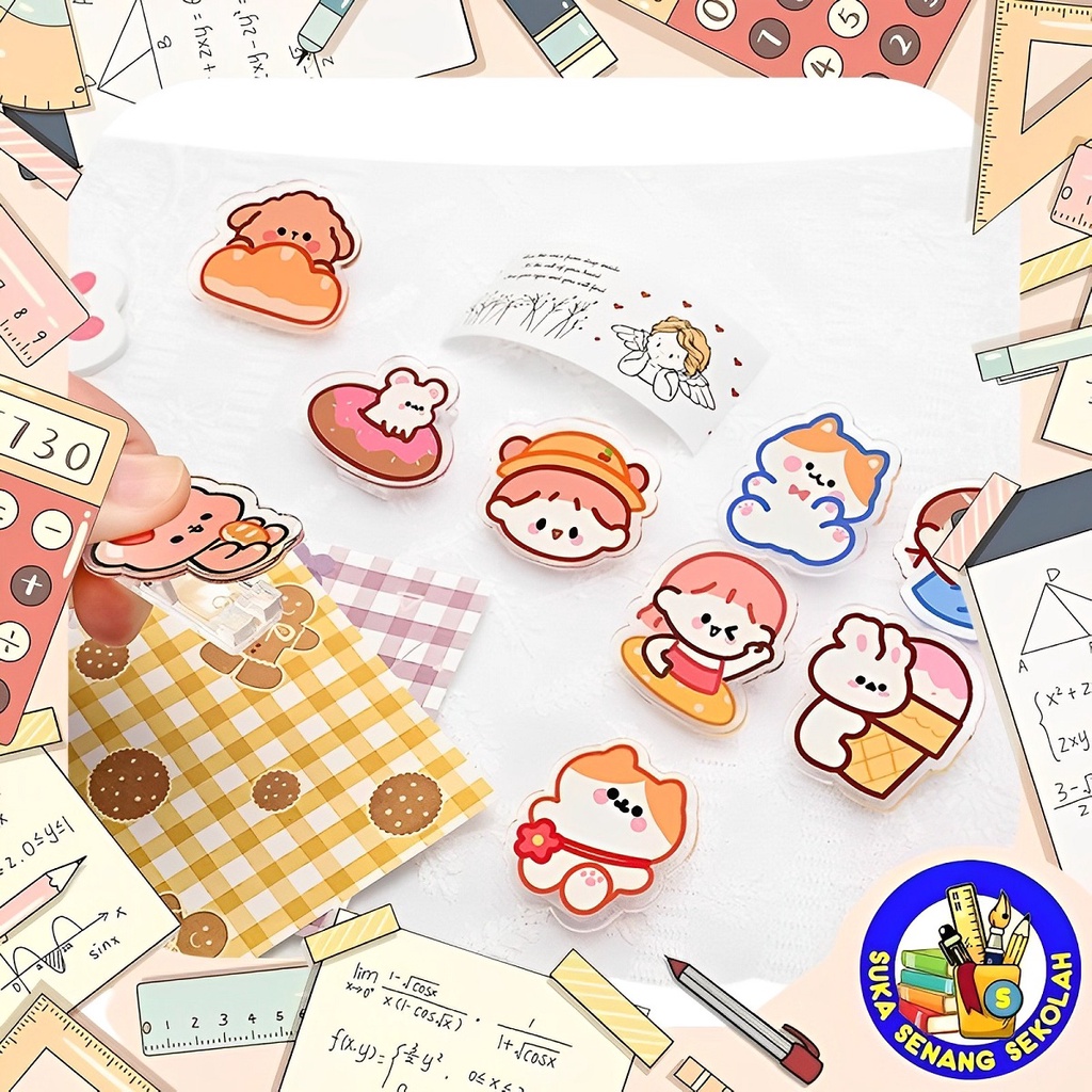 

3 PCS Klip Penjepit Motif Cartoon Lucu AT0109