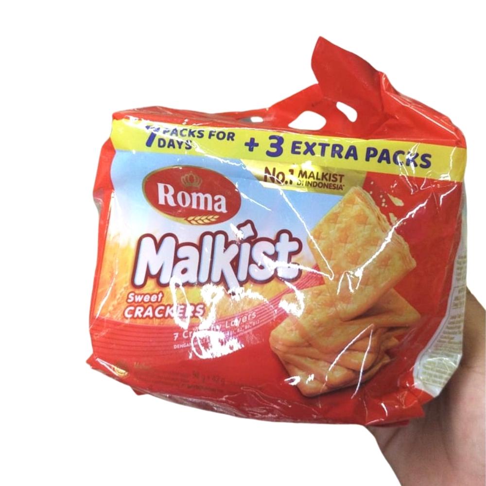 

Malkist Sweet Crackers isi 7packs for 7 days Roma Biskuit Kue Kering Makanan Ringan