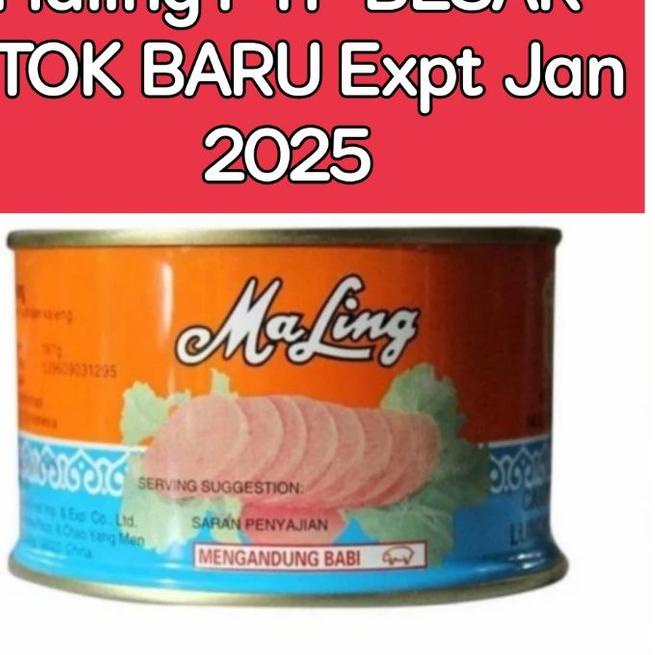 

Termurah✅-MaLing Ham FYF 397gr - Canned Pork Luncheon Meat Ham 397gr NONHALAL