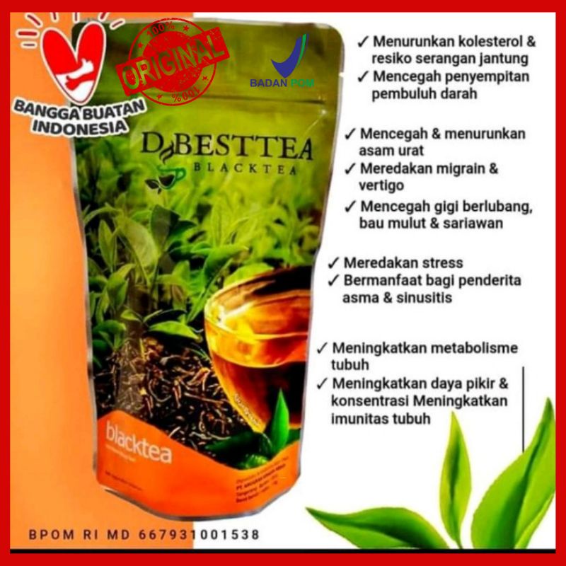 

[BEST SELLER!!] DBESTTEA Best Tea TEH HITAM DeBSTea PREMIUM SEJUTA UMAT Isi 110 gr ORI 100%