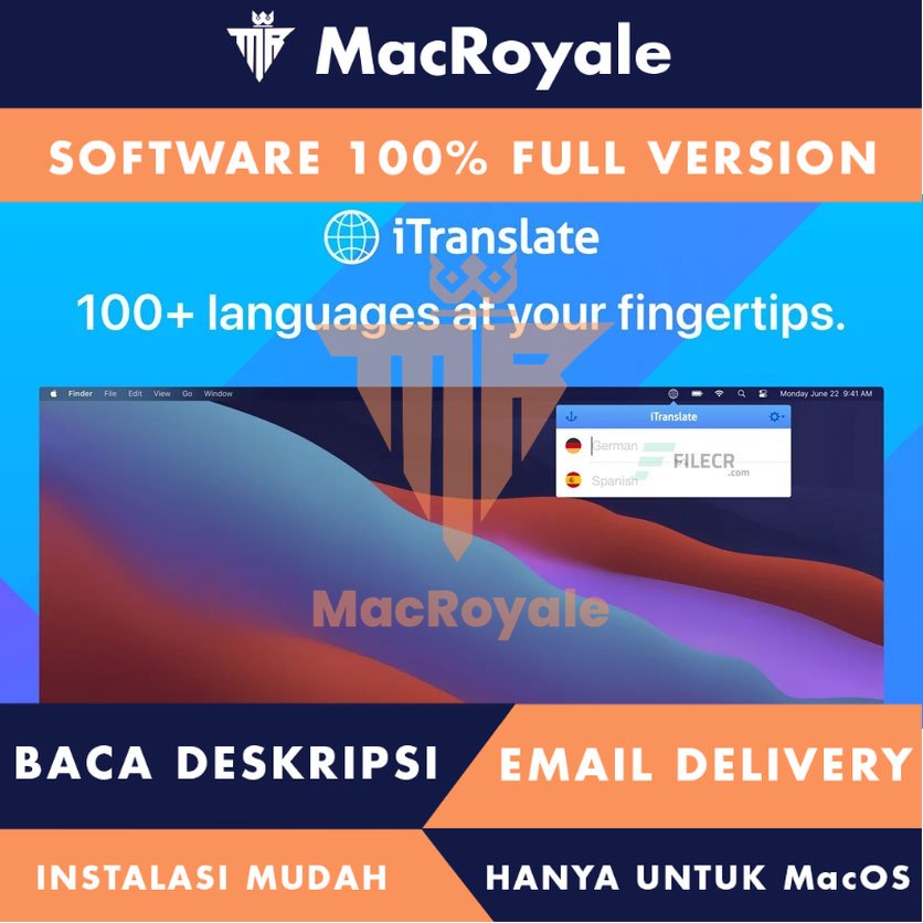 [MacOS] iTranslate Full Version Lifetime Full Garansi