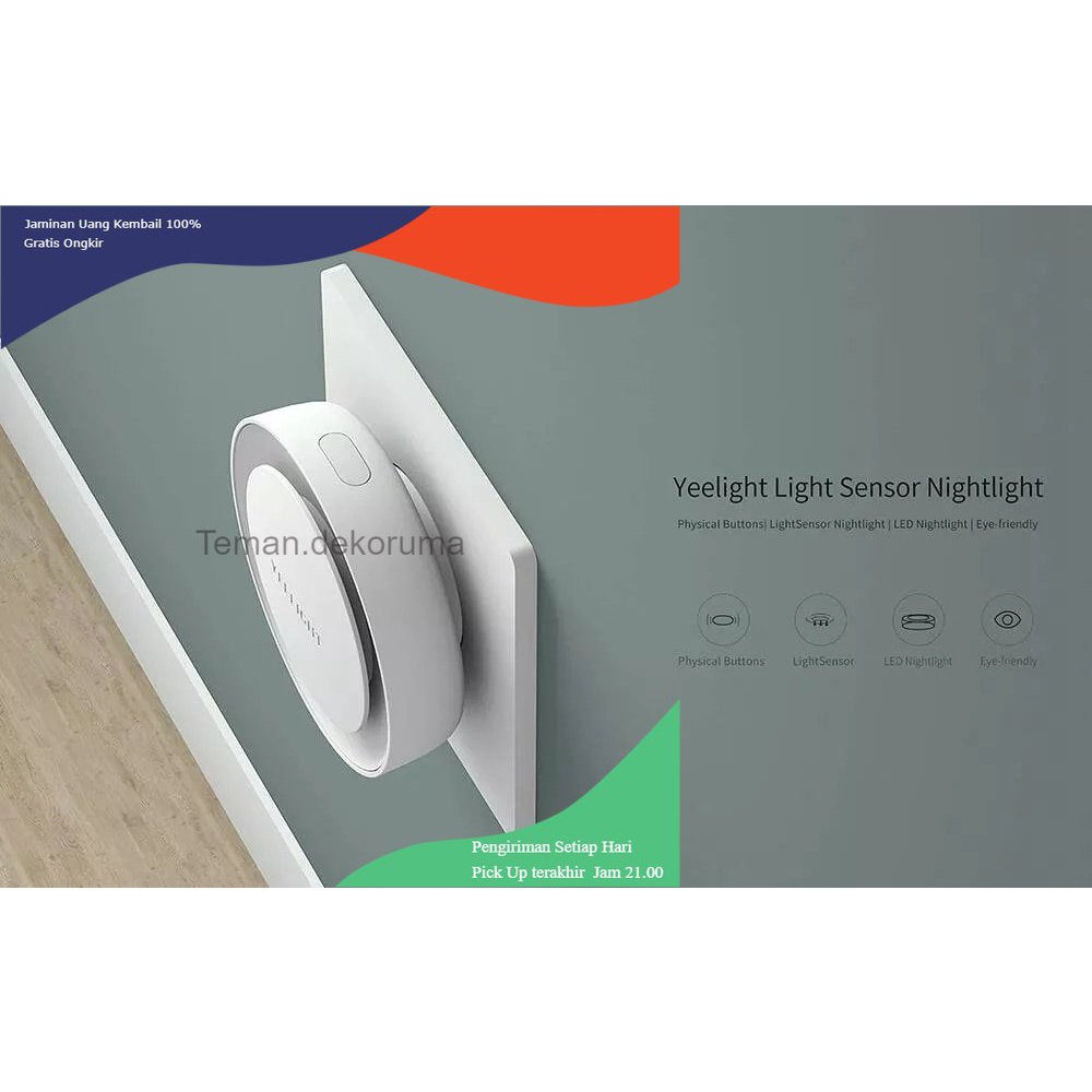 TD - LMP YEELIGHT Lampu Tidur LED EU Plug Sensor Cahaya Warm White 220V 0.4W - YLYD11YL