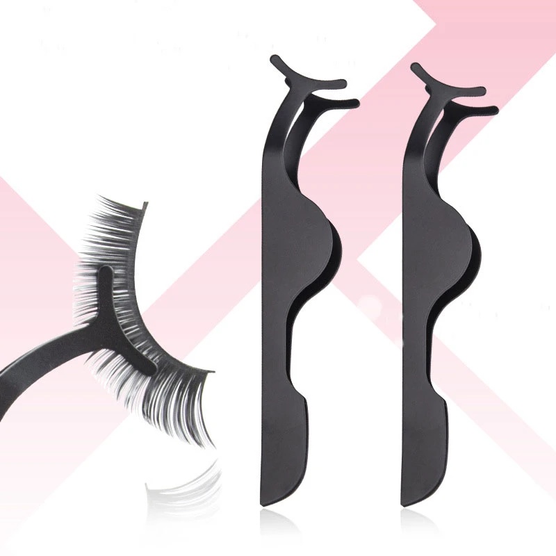 Pinset Jepit Bulu Mata Pinset Eye Lash Bahan Stainless Steel