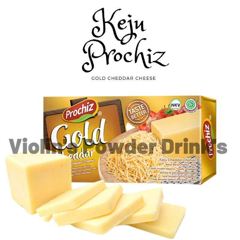 

Keju Prochiz Gold cheddar 160Gram/ Keju Prochiz Murah Meriah