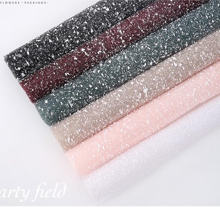 

Serbu Spesial [10LEMBAR] TXT Flower bouquet wrapping snowy / kain buket bunga / kertas buket bunga