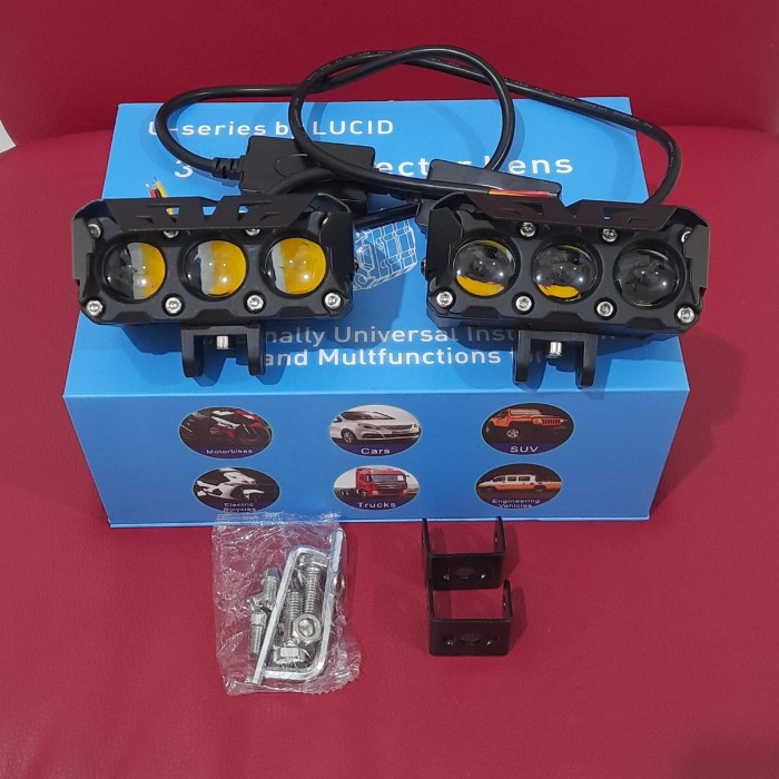 Led Mini Projie 3 Mata Led Tembak Laser projector