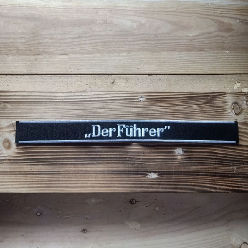 Bordir Armband DER FUHRER Luftwaffe Totenkopf Waffen Parka Wehrmatch Tentara Jerman Adolf WW2 Cospla