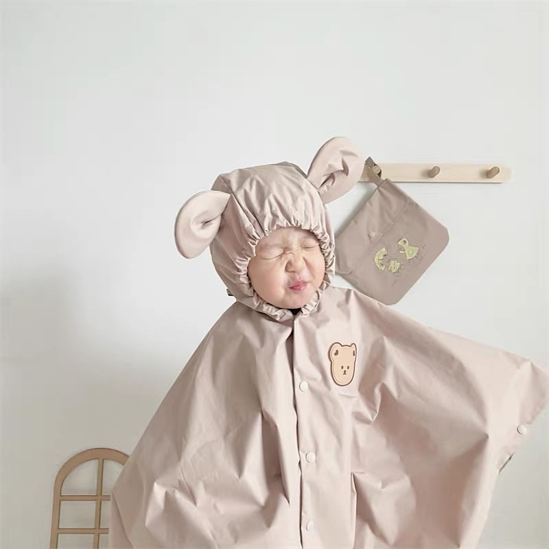 JAS HUJAN ANAK PEREMPUAN KARAKTER KELINCI / PREMIUM RAINCOAT ANAK MURAH / JAS HUJAN ANAK LAKI LAKI MOTIF BERUANG / JAS HUJAN ANAK BALITA MOTIF KUCING  DENGAN RUANG RANSEL / RAINCOAT JUBAH LENGAN 2 3 4 5 TAHUN / TODDLER RAINCOAT