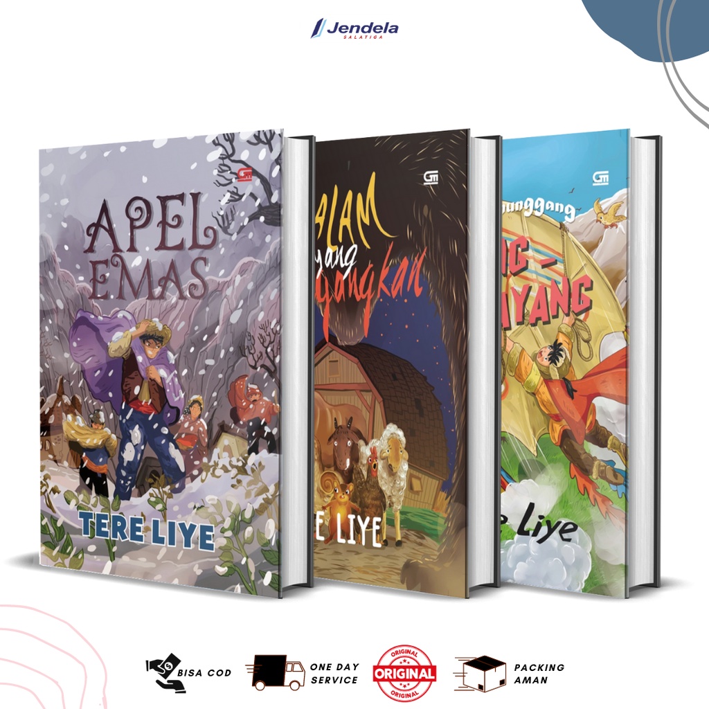 Buku Anak Tere Liye Apel Emas , Malam Yang Menegangkan , Suku Penunggang Layang-Layang, Toki si Keci