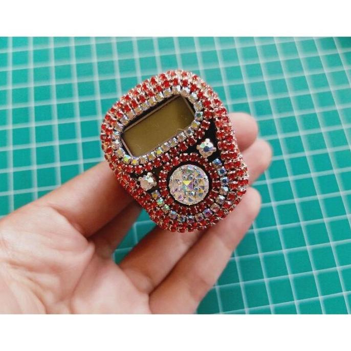 Tasbih Digital Led Alarm Cincin Mutiara