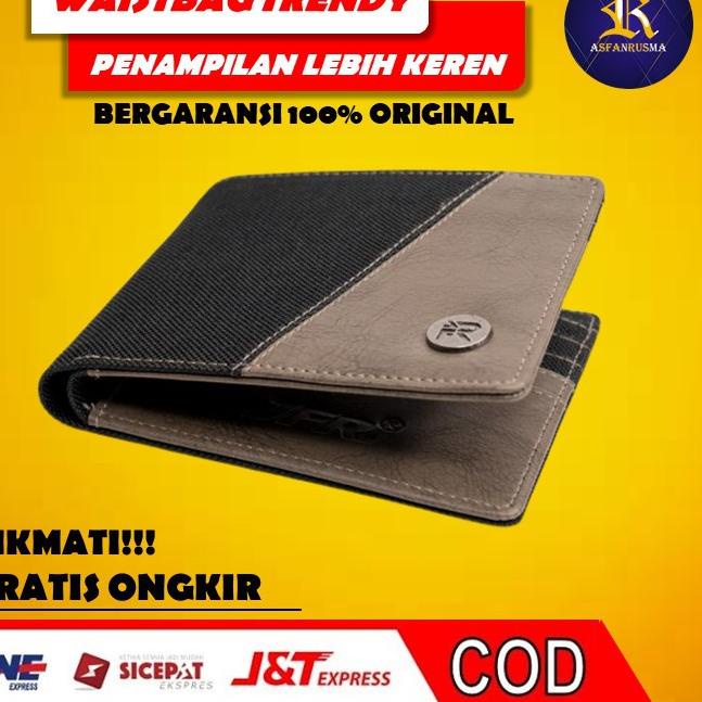 ☎ PROMO DOMPET FASHION PRIA KULIT CANVAS DOMPET LAKI LAKI DOMPET COWOK DOMPET LIPAT DISTRO JP32 ➮
