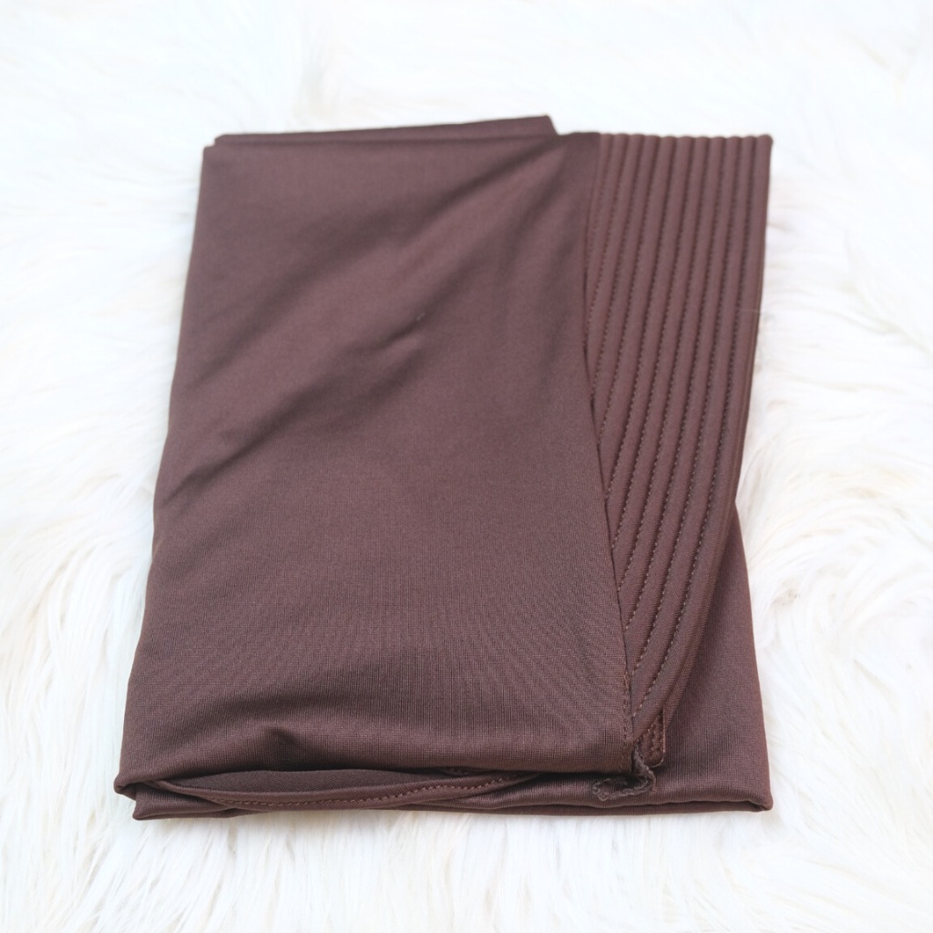 Jilbab Sport Jilbab Instan Hijab Sport Jersey Premium Olahraga Volly Basket Futsal UK S M L-COKTU/COKLAT PRAMUKA