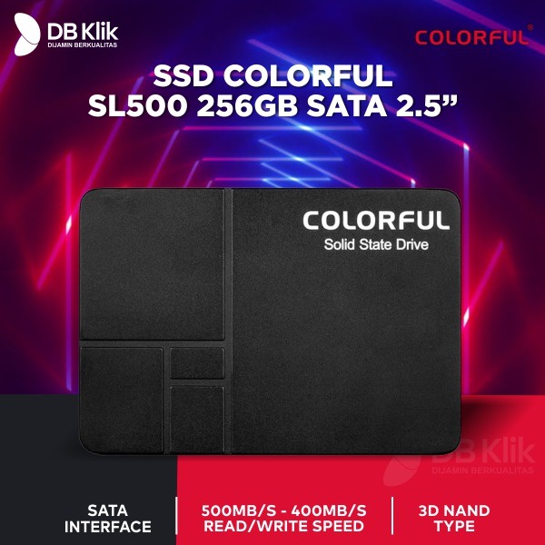 SSD Colorful SL500 256GB SATA 2.5 Inch - SSD Colorful 256GB 2.5&quot; SATA