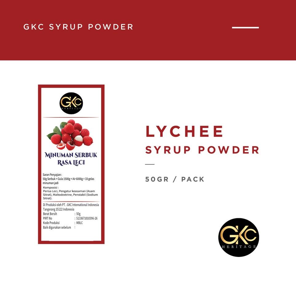 

STAR Bubuk Sirup Lychee / Leci Powder Syrup Serbuk Minuman Powder Drink GKC Heritage 50 gram