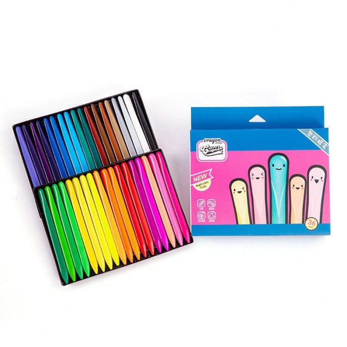 

Terlaris Crayon Plastik Triangle Crayonlab Perlengkapan Alat Mewarnai Anak