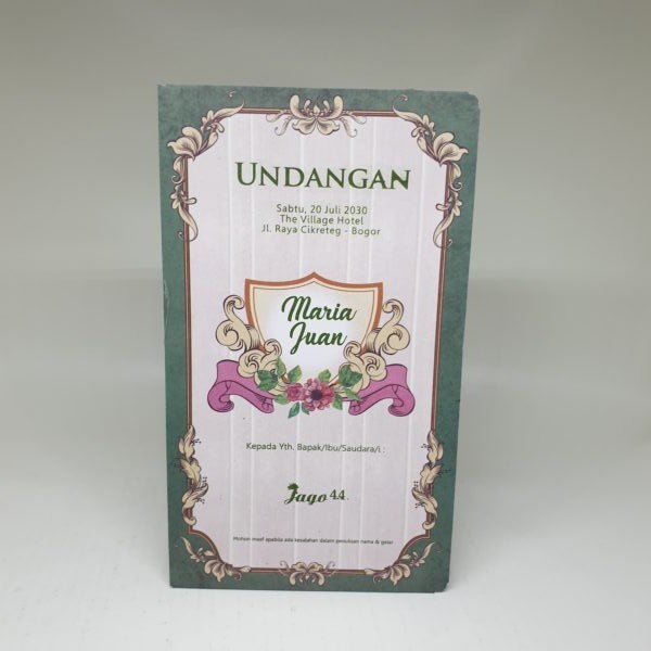 JAGO 44 Blanko Undangan | Blangko Undangan | Undangan Murah