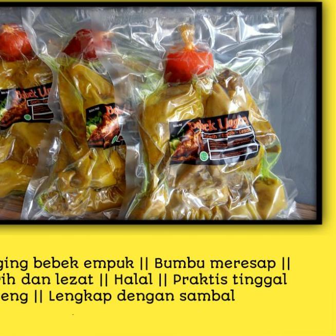 

➾ BEBEK UNGKEP EMPUK 1EKOR SUDAH DENGAN SAMBAL ➬