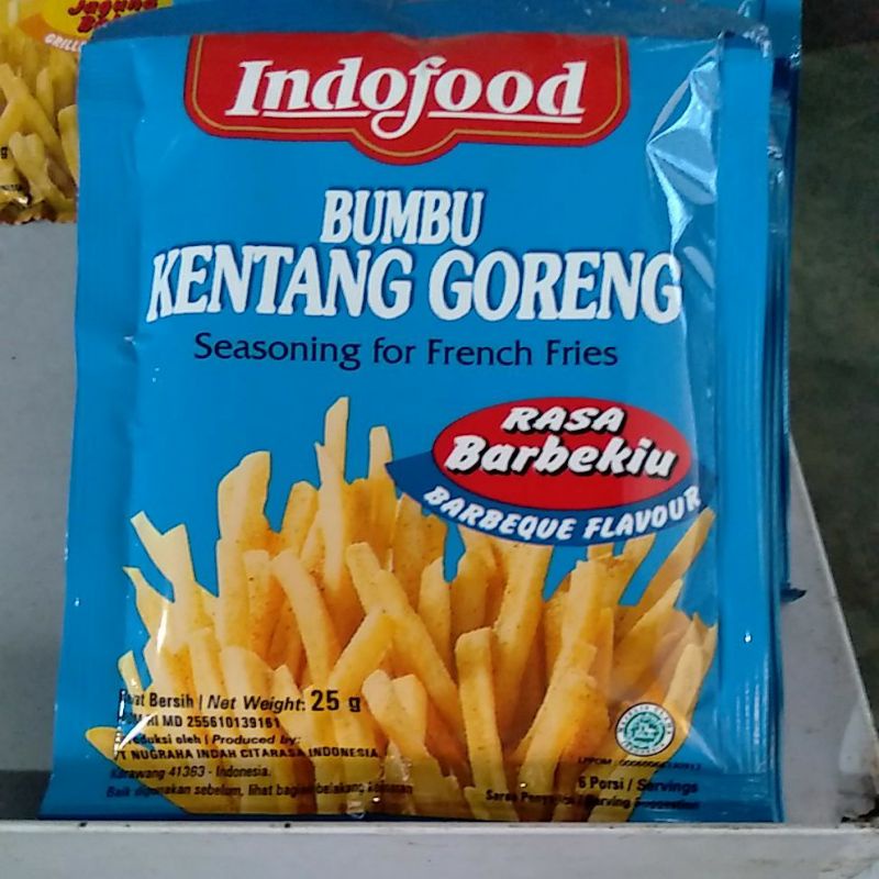 

Indofood bumbu kentang barbekiu 25gr