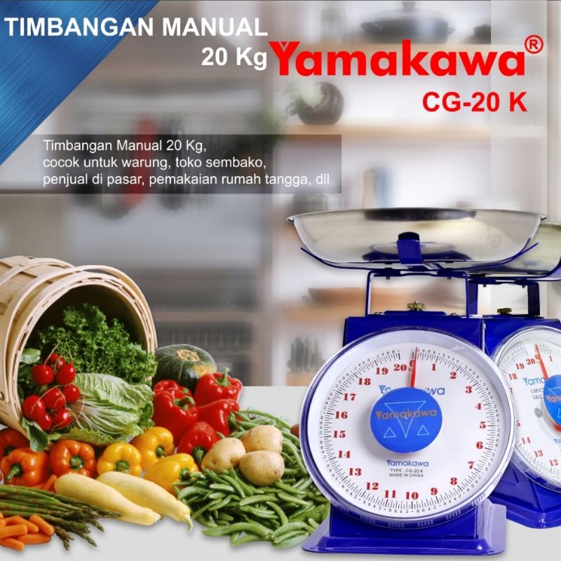 Timbangan Manual Analog Jarum Buah Sayur Dapur Barang 5kg/10kg/15kg/20kg