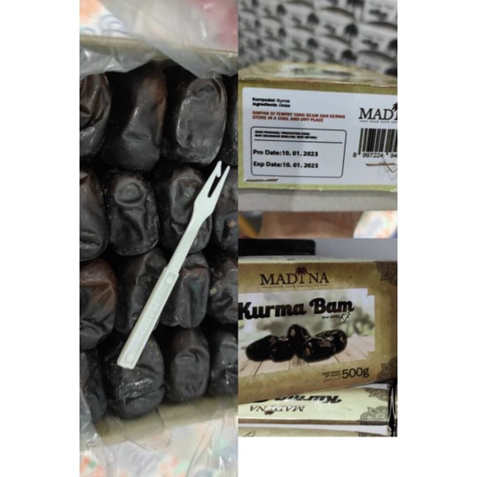 

Kurma Bam Madina Kemasan Setengah Kilo/500gr