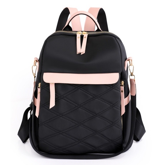 TAS RANSEL WANITA ANTI AIR BACKPACK PREMIUM HITAM TA736B5 ROSMIA IMPORT CEWEK KOREA GENDONG PUNGGUNG SEKOLAH  REMAJA KEKINIAN LUCU BRANDED BATAM KULIAH KERJA