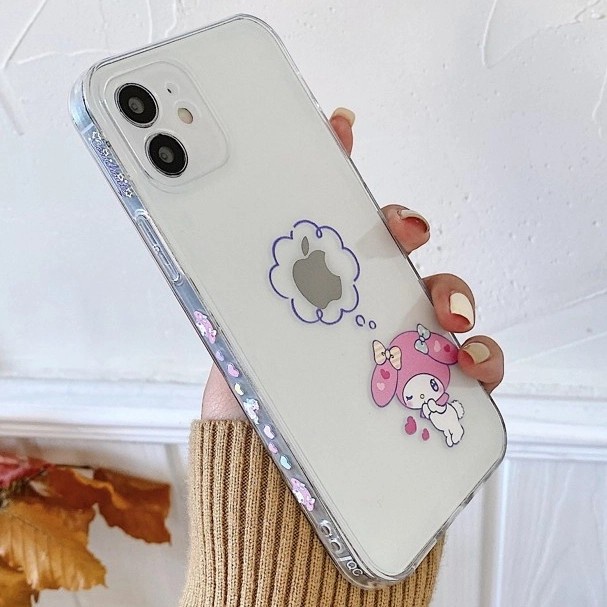 

Terlaris Casing Case My Melody Kuromi Clear Iphone X 11 12 Pro Max Transparan