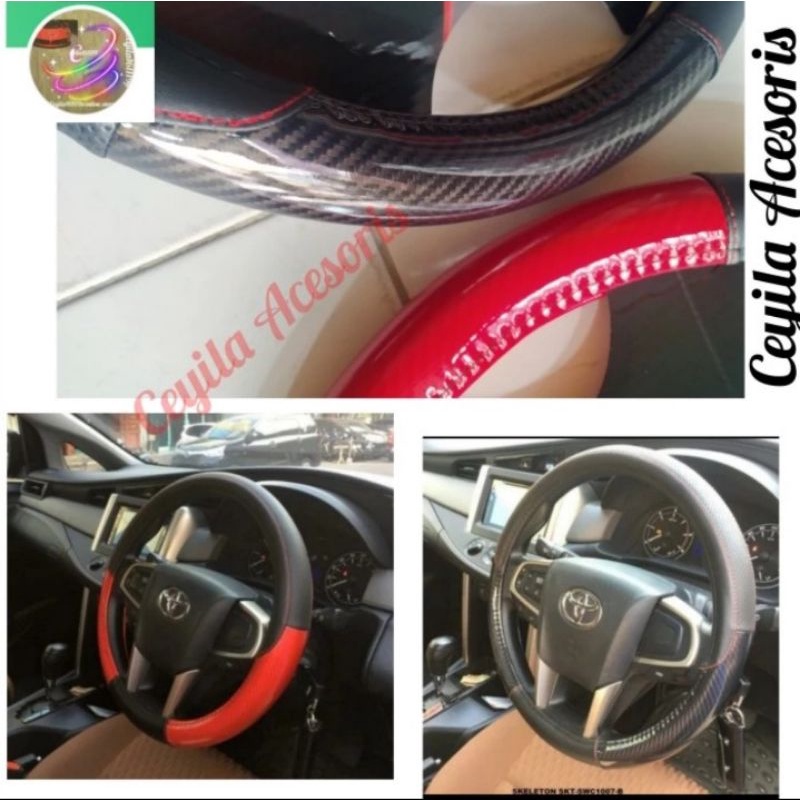 Sarung setir Carbon Exlusive Cover Mobil VIOS-VIOS LIMO