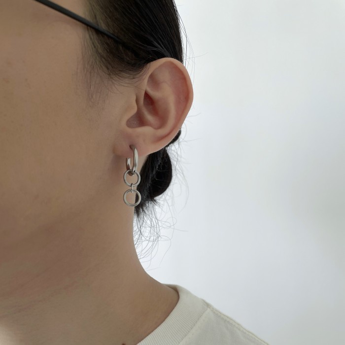 Double Circle Earrings / Anting unisex