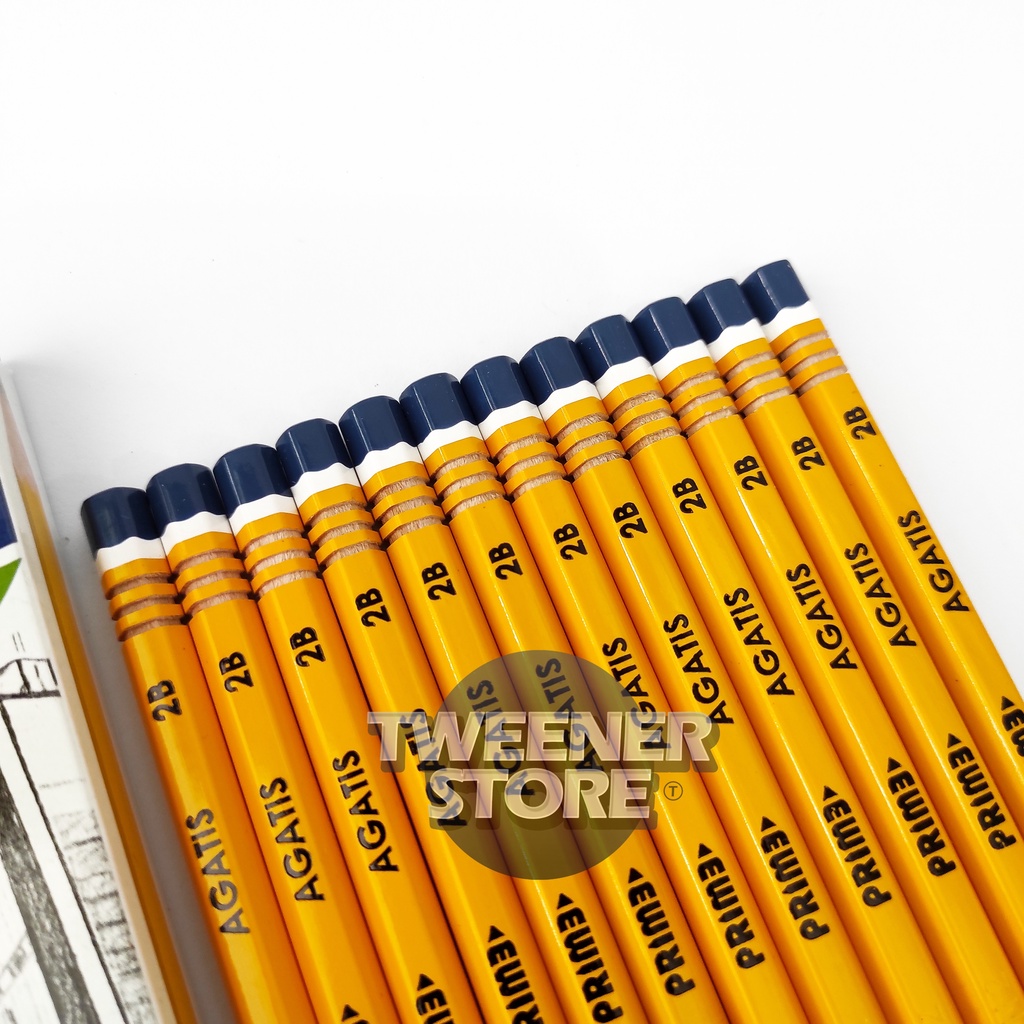 (1Pack) Agatis Pensil 2B Prime Kuning Pencil