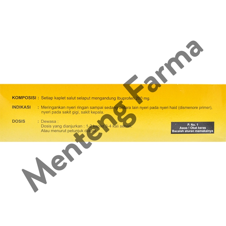 Farsifen 200 mg 10 Tablet - Obat Pereda Nyeri dan Demam