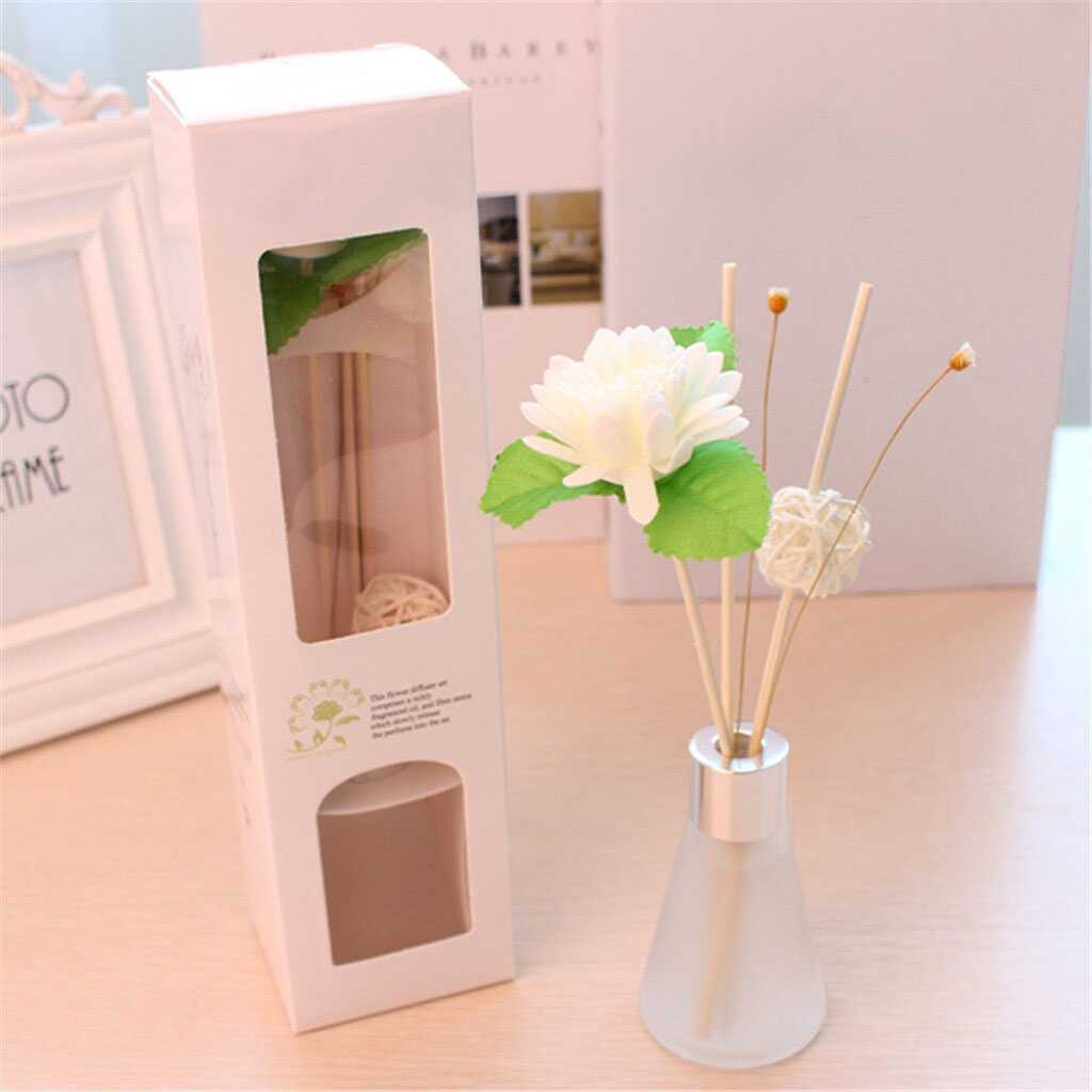 (BISA COD) FTIHSHP Longfine Pengharum Ruangan Aromaterapi Reed Diffuser Rattan Stick 50ml - MAY07