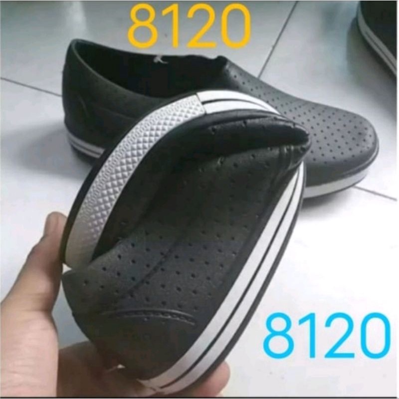 Sepatu slip on  8120 Kualitas Tinggi anti air kuat dan awet pria-wanita