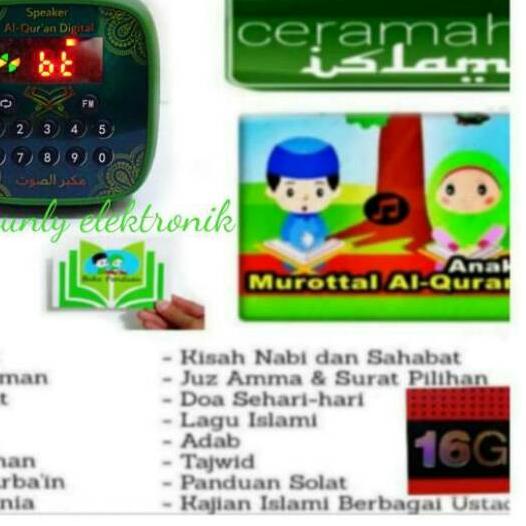 ➨ Speaker hafalan digital alquran 30juz v600 Bluetooth + micro sd alquran dan buku panduan lengkap ➱