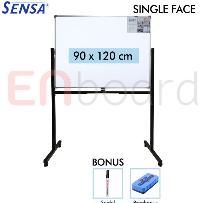 

Papan Tulis Whiteboard Standing Single Face Sensa 90 x 120 cm