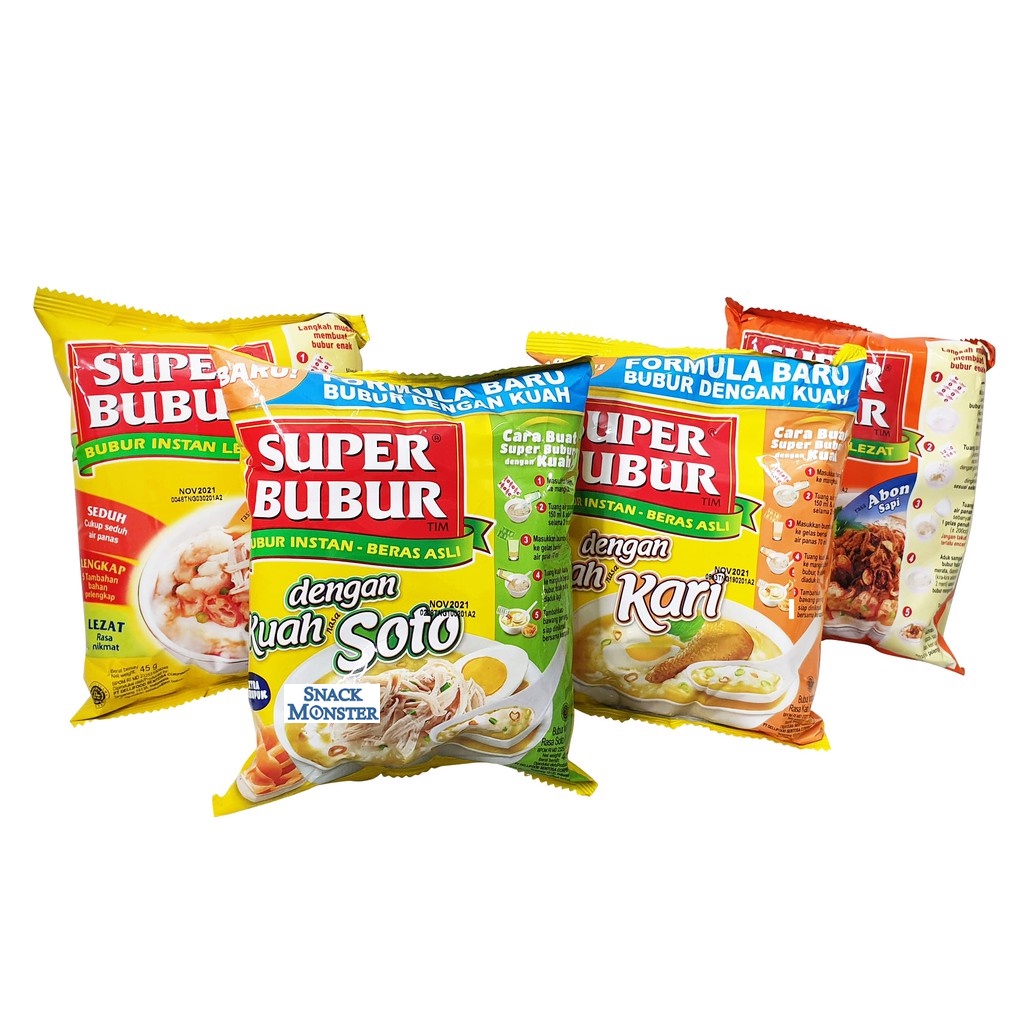 

Super Bubur Instan Lezat - Netto 45 gr